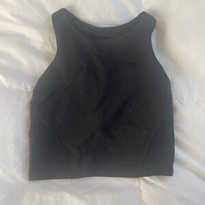 lululemon highneck align cropped tank top black